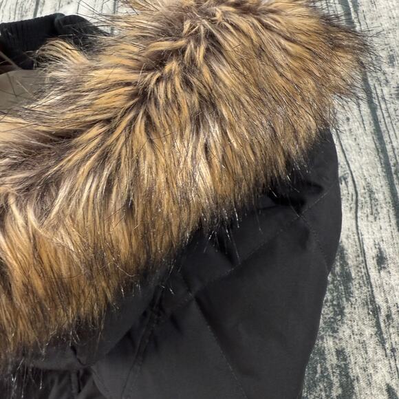 Eddie Bauer Jacket Parka EB 650 Winter Coat Black Down Filled Cold Weather XS - Picture 10 of 15